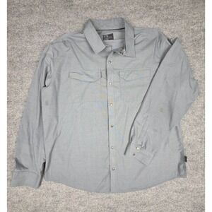 Magpul Pearl Snap Shirt Men's 3XL Gray *Stains Utility Poly Blend